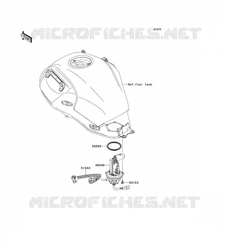 POMPE A ESSENCE Kawasaki MOTOS 650 2012 VERSYS 650 ABS  KLE650DCF