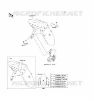 GARDE BOUE AVANT pour Kawasaki VERSYS 650 ABS 2012