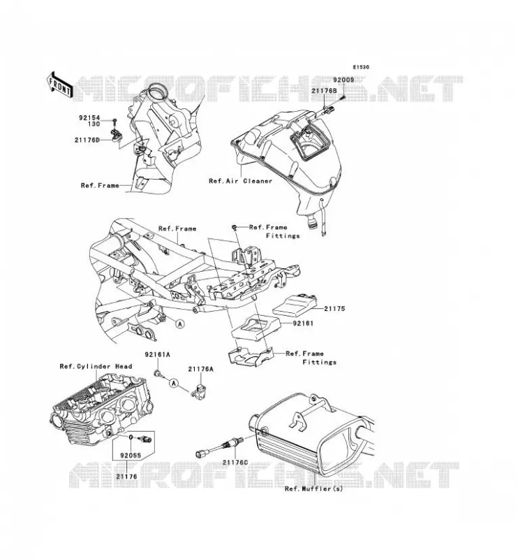 INJECTION CARBURANT Kawasaki MOTOS 650 2012 VERSYS 650 ABS  KLE650DCF