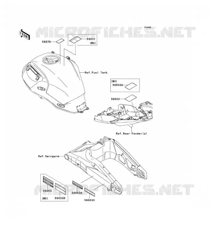 LABEL Kawasaki MOTOS 650 2012 VERSYS 650 ABS  KLE650DCF