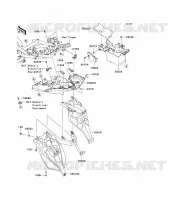 GARDE BOUE ARRI&Egrave;RE pour Kawasaki VERSYS 650 ABS 2012