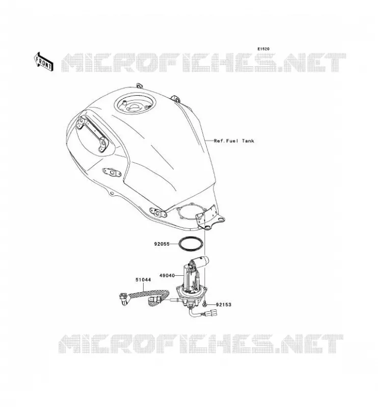 POMPE A ESSENCE Kawasaki MOTOS 650 2012 VERSYS 650 ABS  KLE650DCF