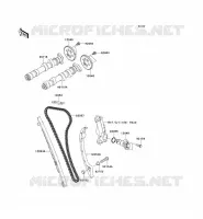 ARBRE A CAME/TENDEUR pour Kawasaki VERSYS 650 ABS 2013