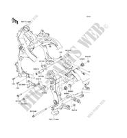 SUPPORT MOTEUR pour Kawasaki VERSYS 650 ABS 2013