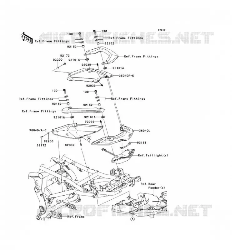 HOUSSE SELLE Kawasaki MOTOS 650 2013 VERSYS 650 ABS  KLE650DDF