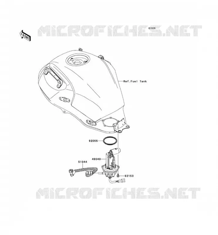 POMPE A ESSENCE Kawasaki MOTOS 650 2013 VERSYS 650 ABS  KLE650DDF