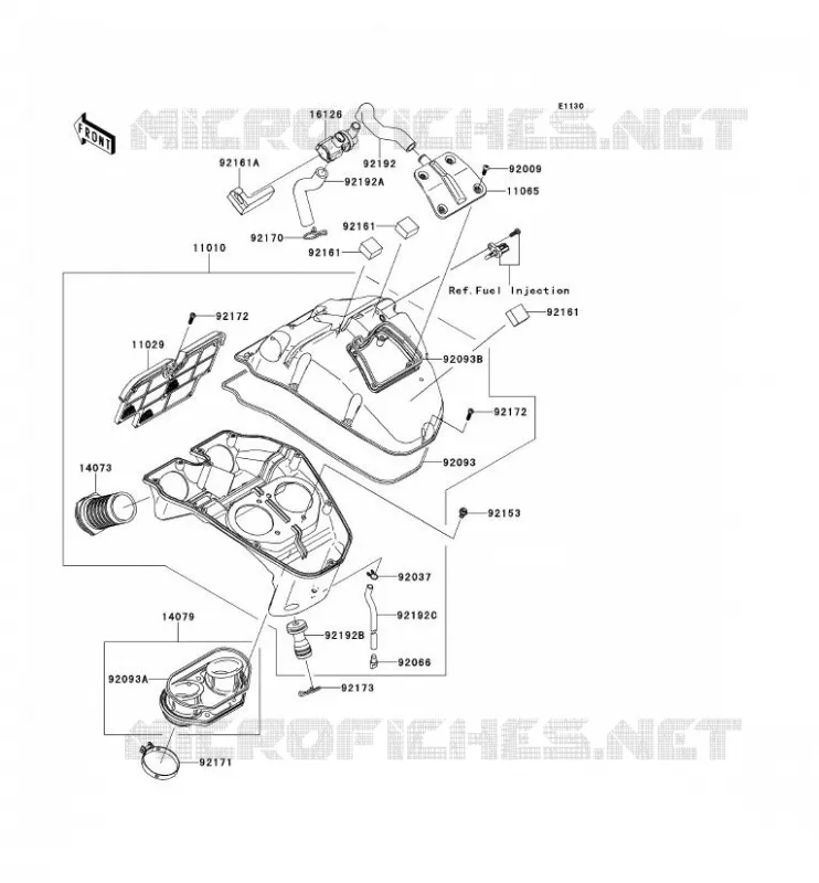 FILTRE A AIR Kawasaki MOTOS 650 2013 VERSYS 650 ABS  KLE650DDF
