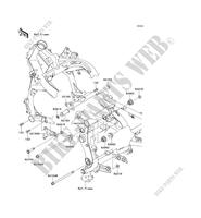 SUPPORT MOTEUR pour Kawasaki VERSYS 650 ABS 2014