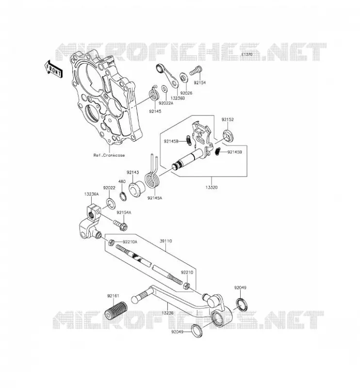 SELECTEUR Kawasaki MOTOS 650 2015 VERSYS 650  KLE650EFF