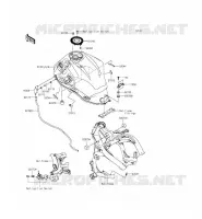 RESERVOIR CARBURANT pour Kawasaki VERSYS 650 2015