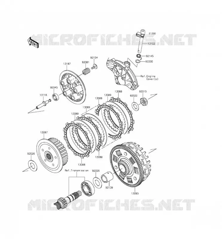 EMBRAYAGE Kawasaki MOTOS 650 2015 VERSYS 650  KLE650EFF