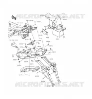 GARDE BOUE ARRI&Egrave;RE pour Kawasaki VERSYS 650 ABS 2015