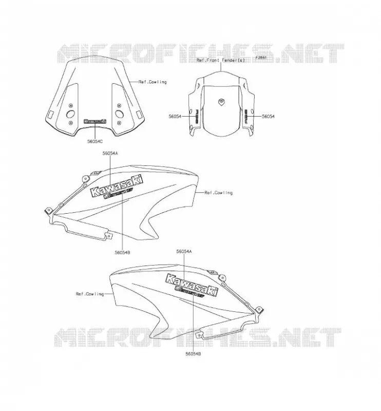 STICKER(YELLOW) Kawasaki MOTOS 650 2015 VERSYS 650 ABS  KLE650FFF