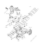 SUPPORT MOTEUR pour Kawasaki VERSYS 650 ABS 2016