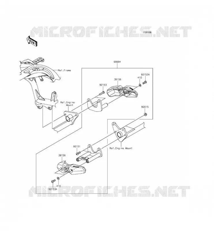 ACCESSOIRE (PROTECTION MOTEUR) Kawasaki MOTOS 650 2016 VERSYS 650 ABS  KLE650FGF