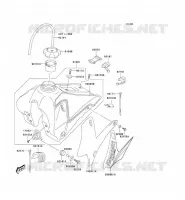 RESERVOIR CARBURANT pour Kawasaki KLX125 2005