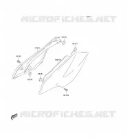 CACHE LAT&Eacute;RAL pour Kawasaki KLX125 2006