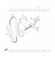 CHAINE DISTRIBUTION/TENDEUR pour Kawasaki KLX125 2006