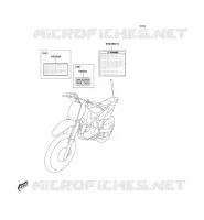 LABEL pour Kawasaki KLX125 2006