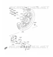 MOYEU AVANT pour Kawasaki KLX125 2006