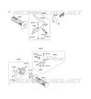 POIGNEE GUIDON pour Kawasaki KLX125 2006