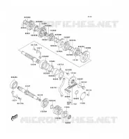 TRANSMISSION pour Kawasaki KLX125 2006