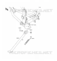 BEQUILLES pour Kawasaki KLX125 2010