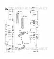FOURCHE pour Kawasaki KLX125 2010