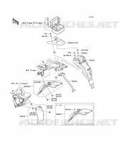 GARDE BOUE ARRI&Egrave;RE pour Kawasaki KLX125 2010