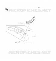 GARDE BOUE AVANT pour Kawasaki KLX125 2010