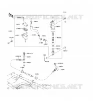 MAITRE CYLINDRE ARRI&Egrave;RE pour Kawasaki KLX125 2010