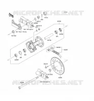 MOYEU ARRIERE pour Kawasaki KLX125 2010
