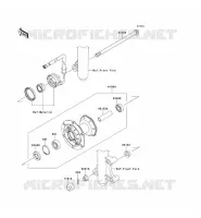 MOYEU AVANT pour Kawasaki KLX125 2010