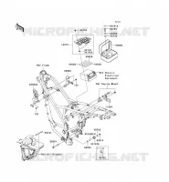 PIECE DE CADRE (COUVERTURE) pour Kawasaki KLX125 2010