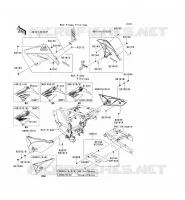 CACHE LAT&Eacute;RAL/GARDE CHAINE pour Kawasaki KLX125 2011