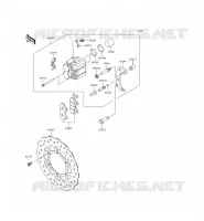 FREIN AVANT pour Kawasaki KLX125 2014