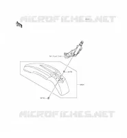 GARDE BOUE AVANT pour Kawasaki KLX125 2014