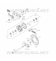 MOYEU ARRIERE pour Kawasaki KLX125 2014
