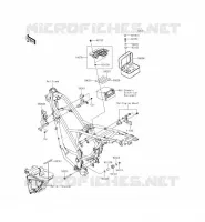 PIECE DE CADRE (COUVERTURE) pour Kawasaki KLX125 2014