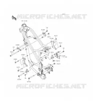 SUPPORT MOTEUR pour Kawasaki KLX125 2014