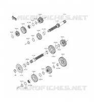 TRANSMISSION pour Kawasaki KLX125 2014