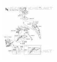 GARDE BOUE ARRI&Egrave;RE pour Kawasaki D-TRACKER 125 2011