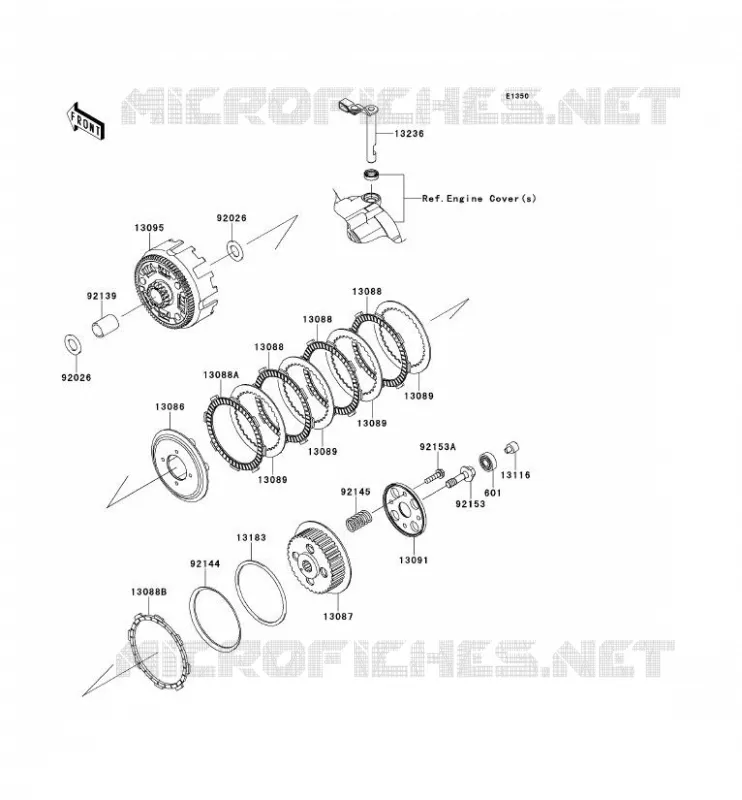 EMBRAYAGE Kawasaki MOTOS 125 2011 D-TRACKER 125  KLX125DBF