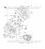 CARTER MOTEUR(S) pour Kawasaki KLX250 2007