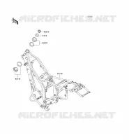 CH&Acirc;SSIS pour Kawasaki KLX250 2007