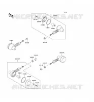 CLIGNOTANTS pour Kawasaki KLX250 2007