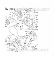 COUVERCLES MOTEUR pour Kawasaki KLX250 2007