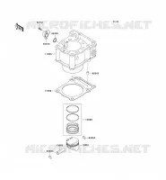 CYLINDRE/PISTON pour Kawasaki KLX250 2007
