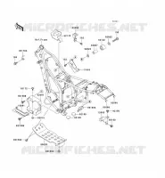 PIECE DE CADRE (COUVERTURE) pour Kawasaki KLX250 2007