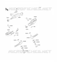 REPOSE PIED pour Kawasaki KLX250 2007